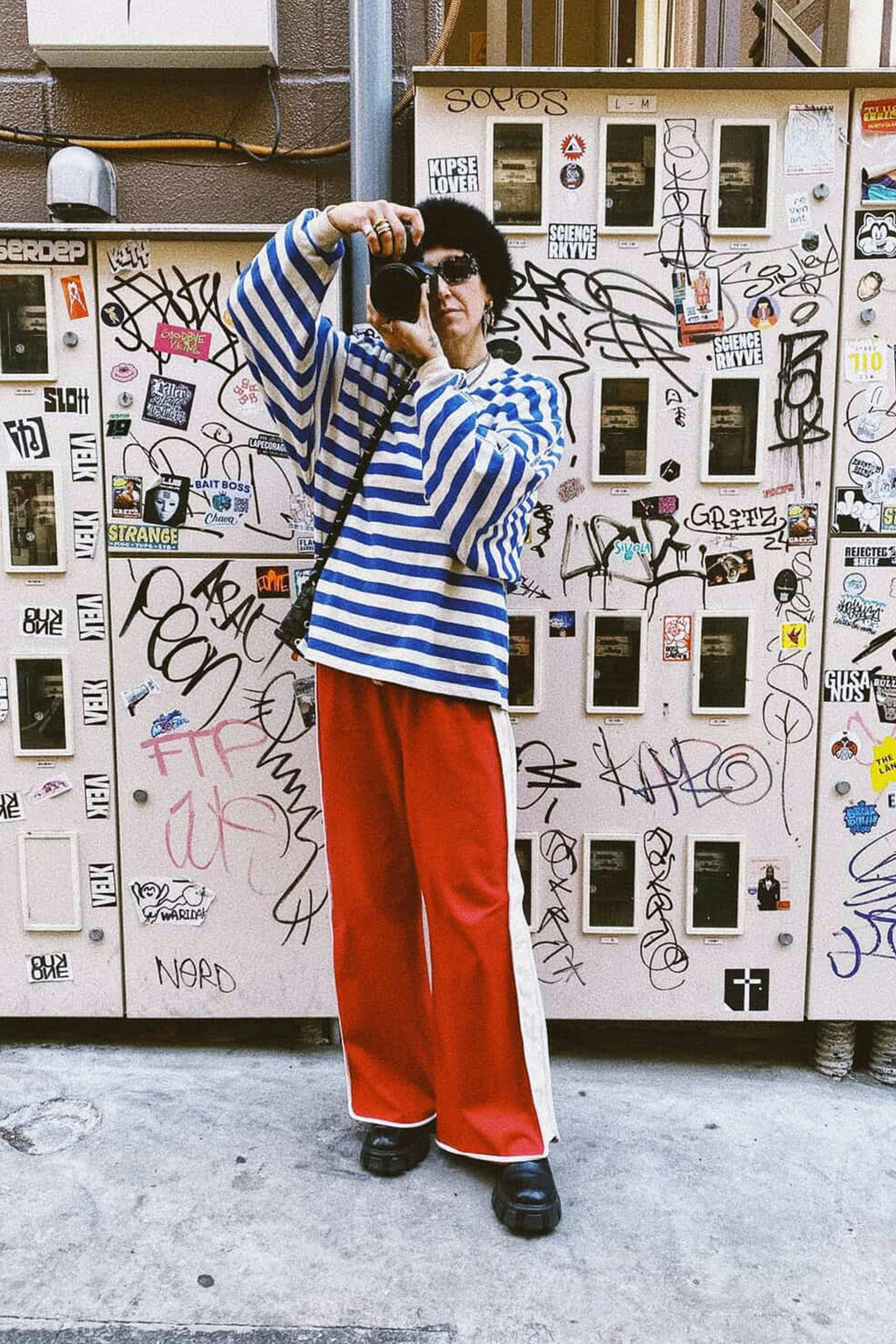 Lazy Day Retro Pants - Red