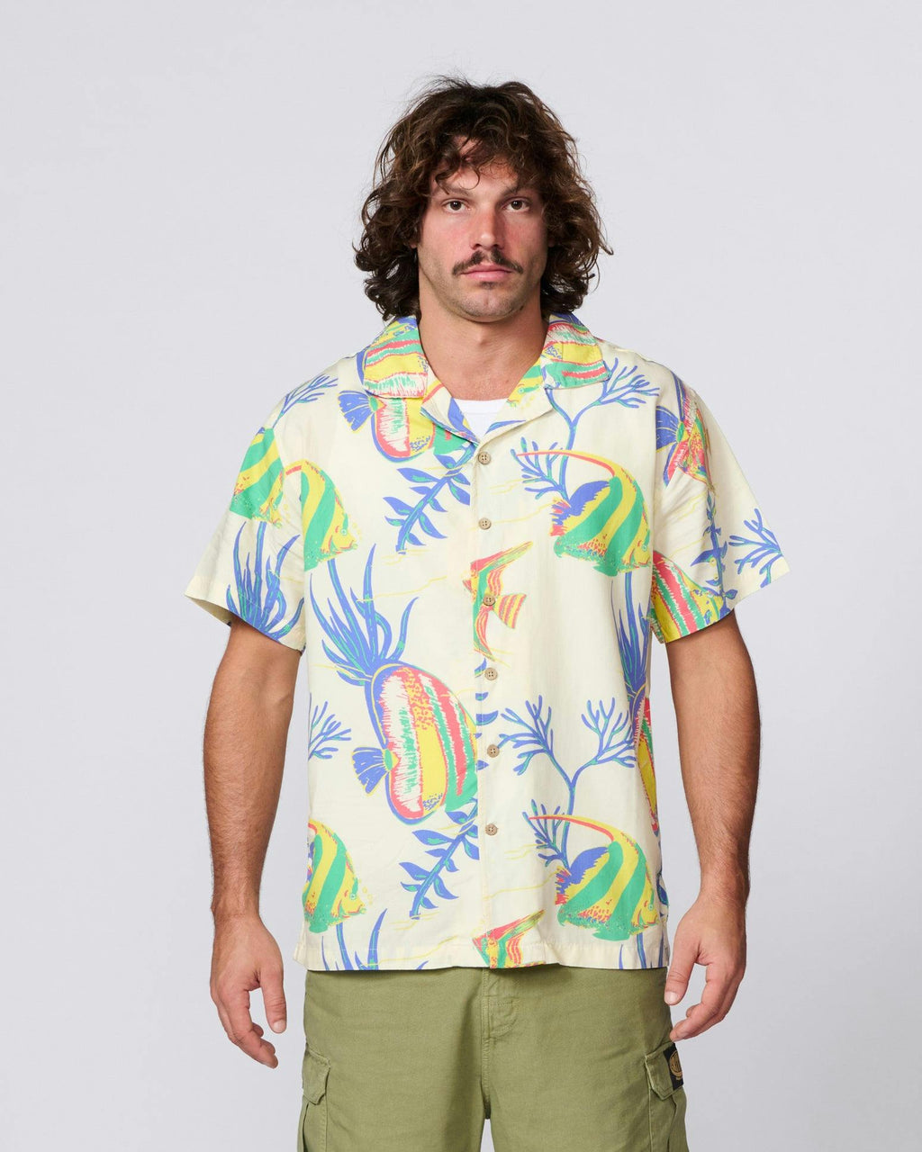 Aquarium Resort Shirt - Ecru