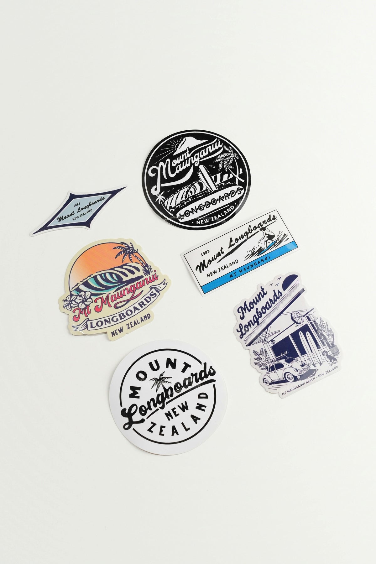Mount Longboards Sticker Pack