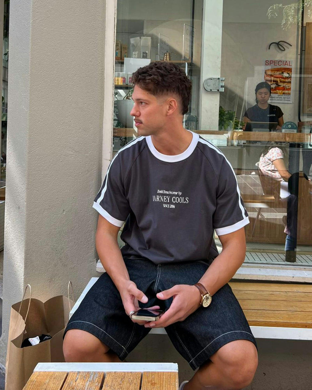 BB14 Crop T-shirt Aged Black