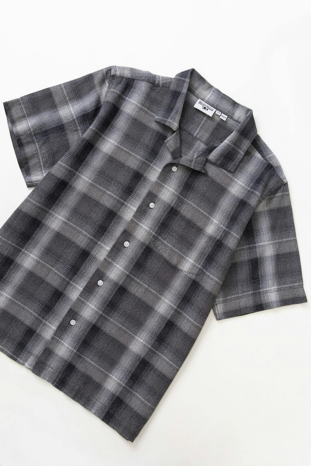 Service Works Plaid Resort Shirt in Black