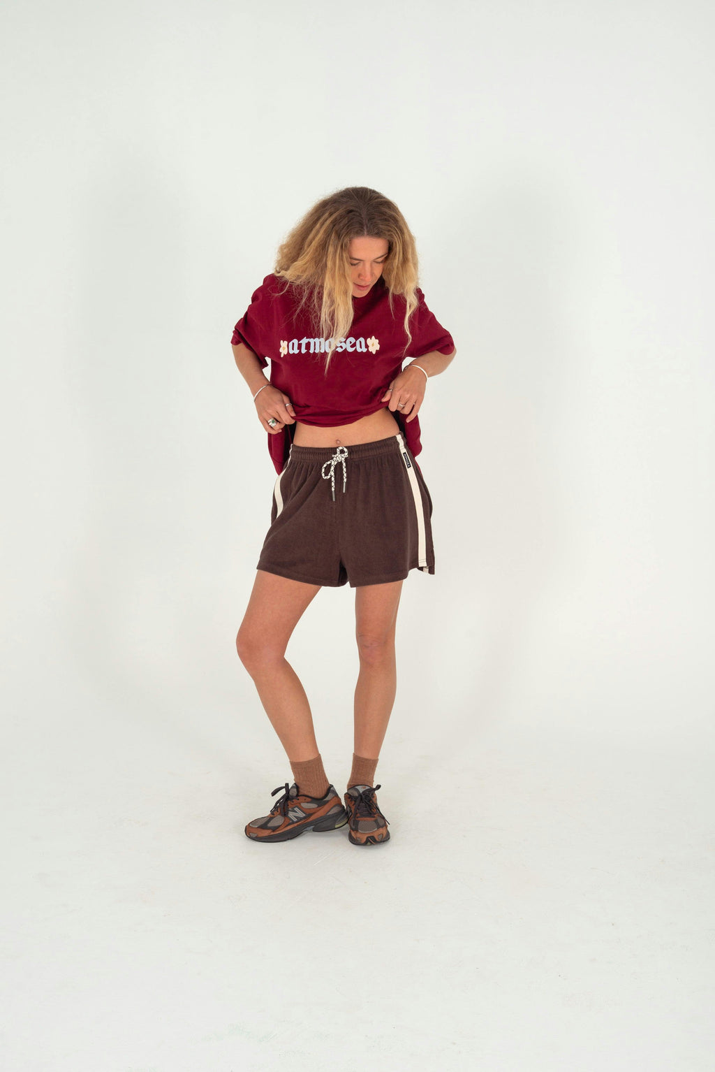 Terry Towelling Shorts Chocolate