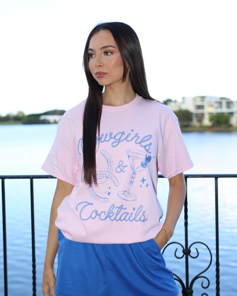Cowgirls & Cocktails Tee