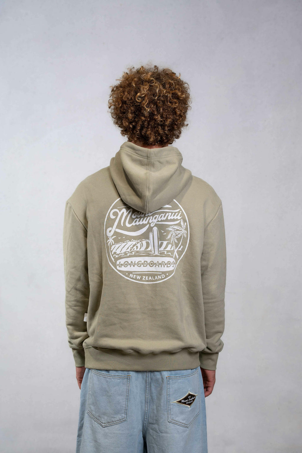 Mount Retro Hoodie - Washed Olive