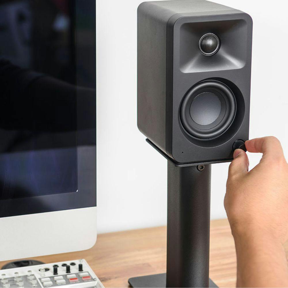 Kanto ORA 100W Powered Reference Desktop Computer Speakers with Bluetooth 5.0 Black
