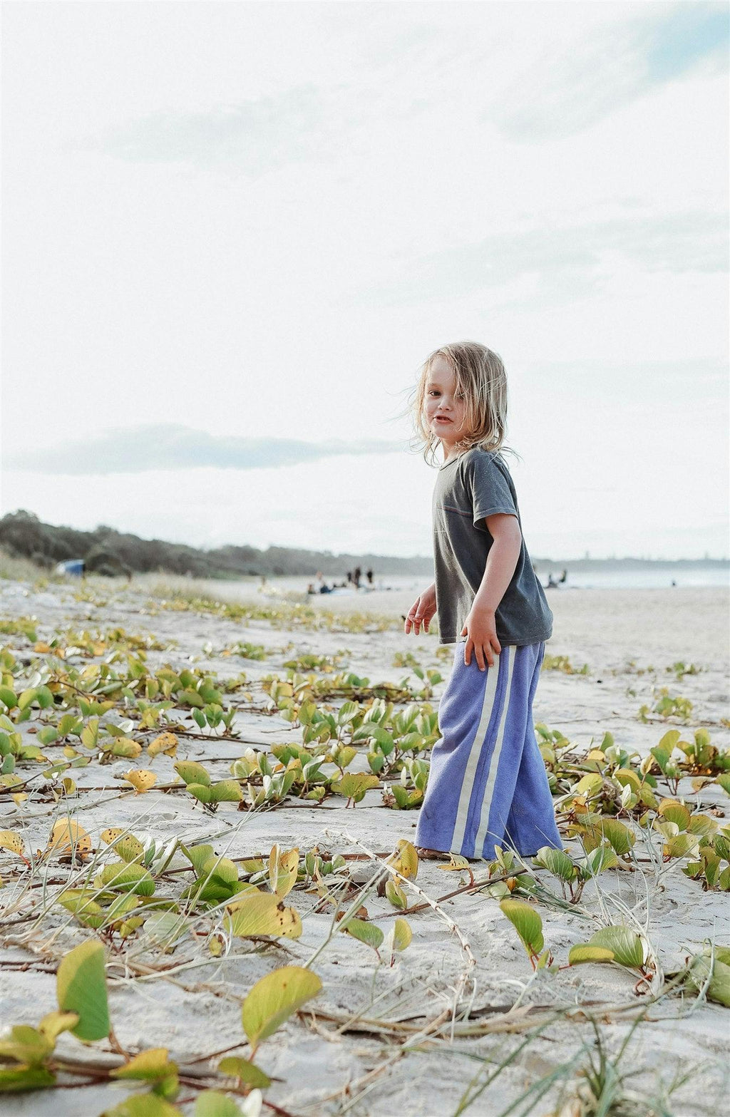 Mini Terry Pant in Lavender