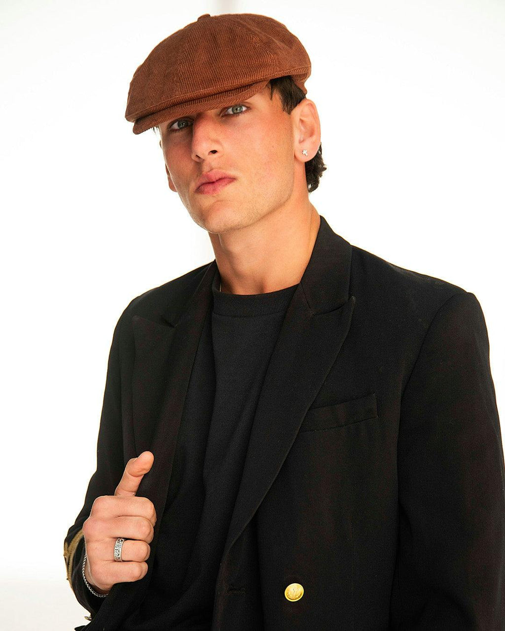 The Bandit Paperboy Cap - Brown Corduroy
