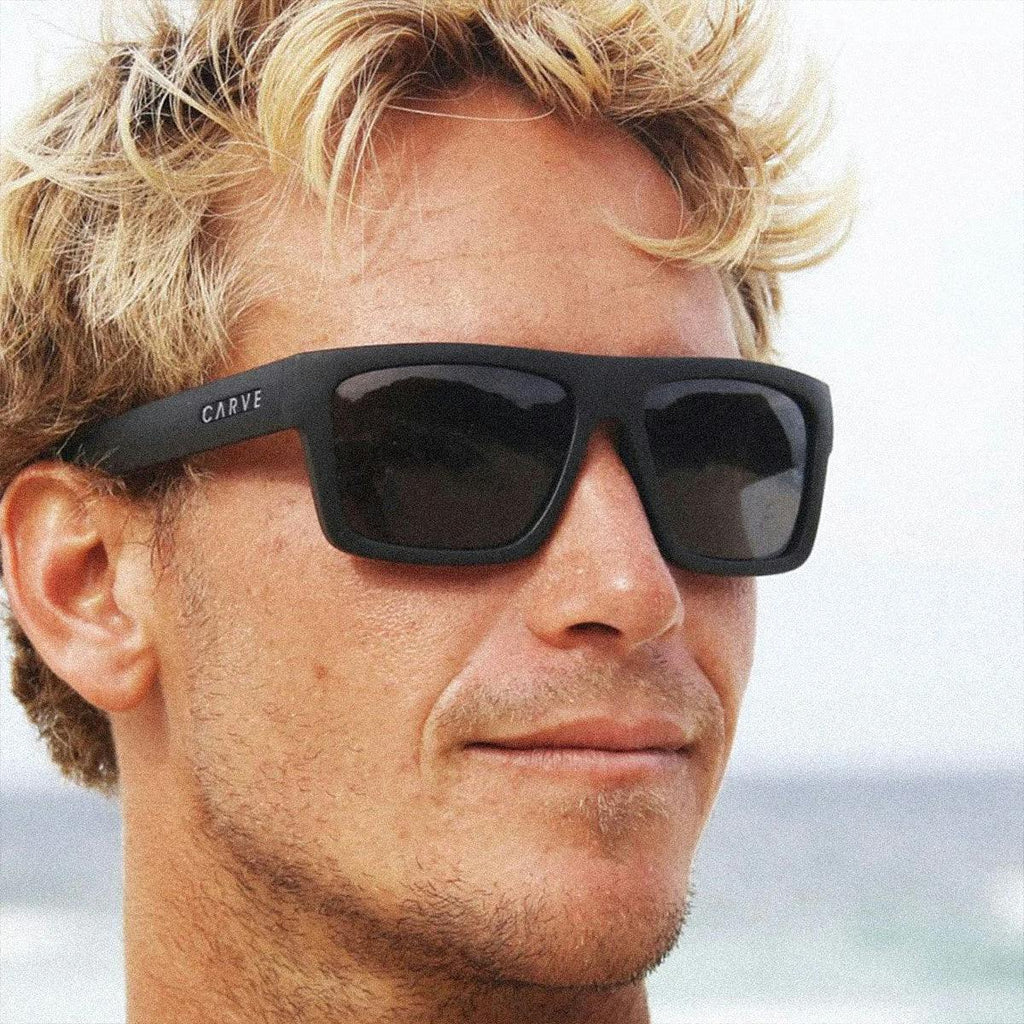 Volley - Injected Polarized Matt Black Frame Recycled Sunglasses
