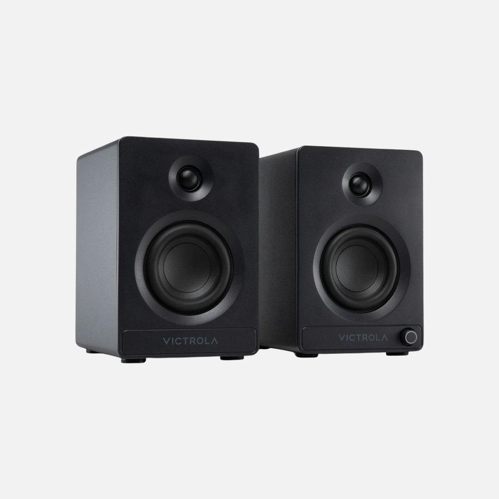Victrola Tempo Bookshelf Speakers - Black