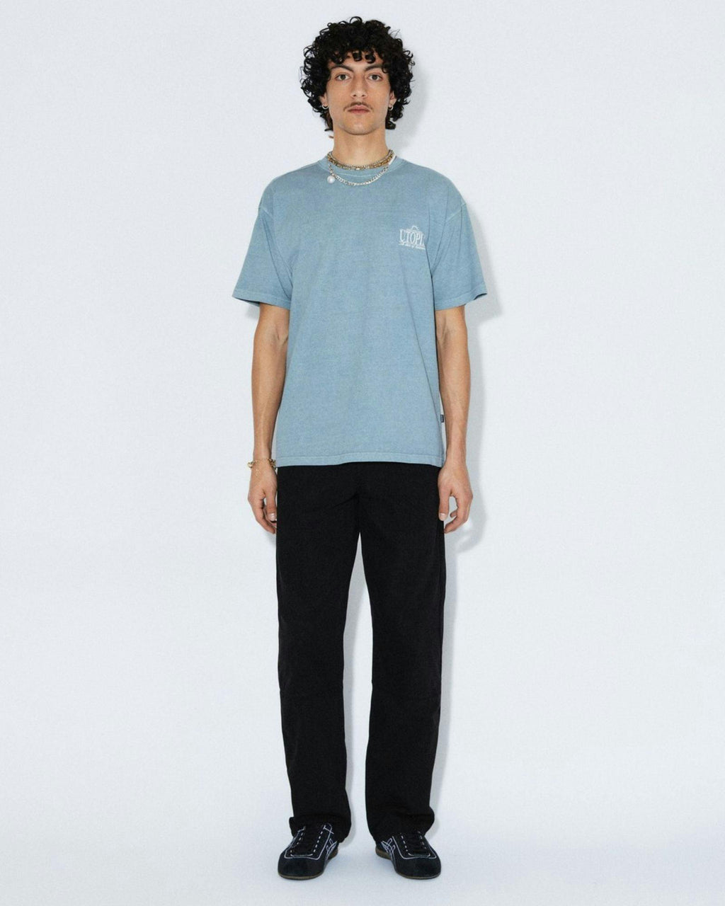 Trooper Tee - Washed Blue Utopia
