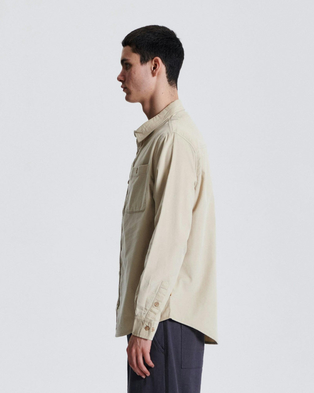 Quantum Corduroy Shirt  - Ecru