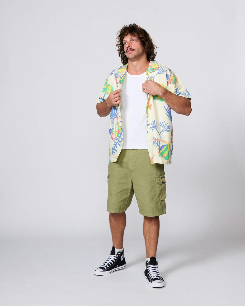 Aquarium Resort Shirt - Ecru