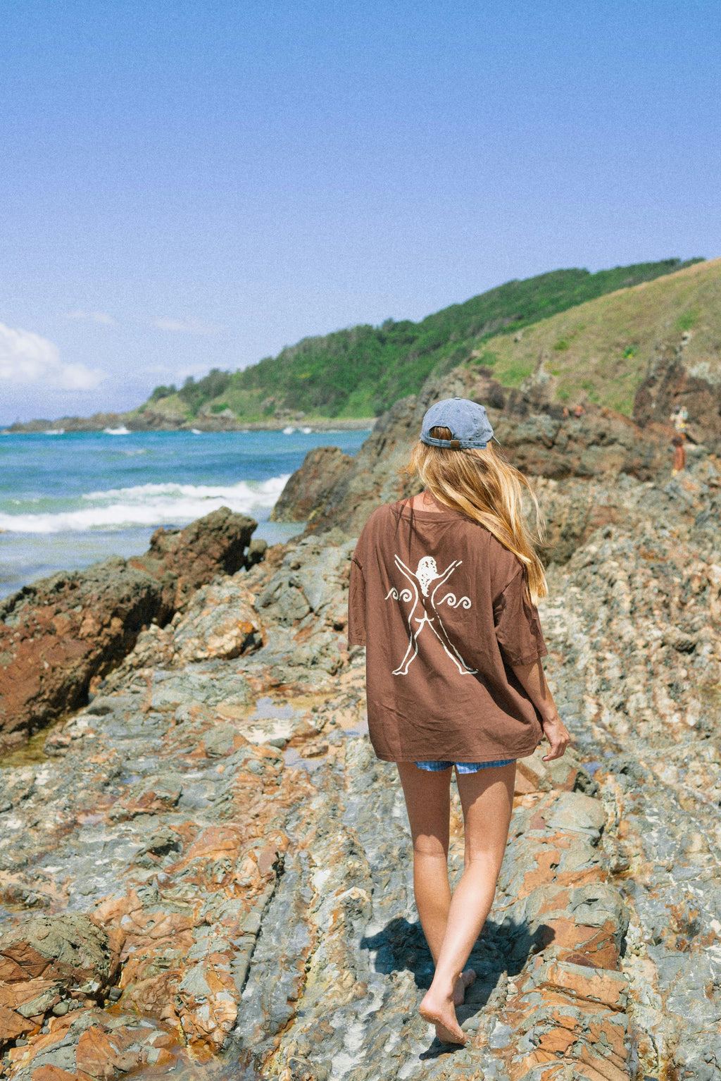 Bush Woman Tee in Brown/Cream