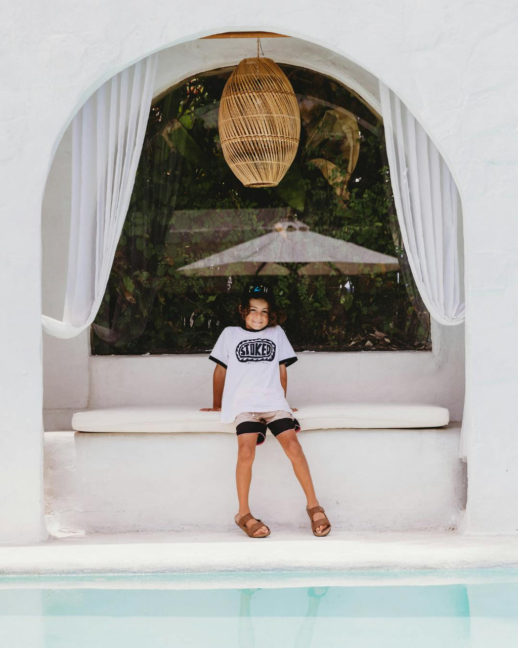 STOKED Tee White