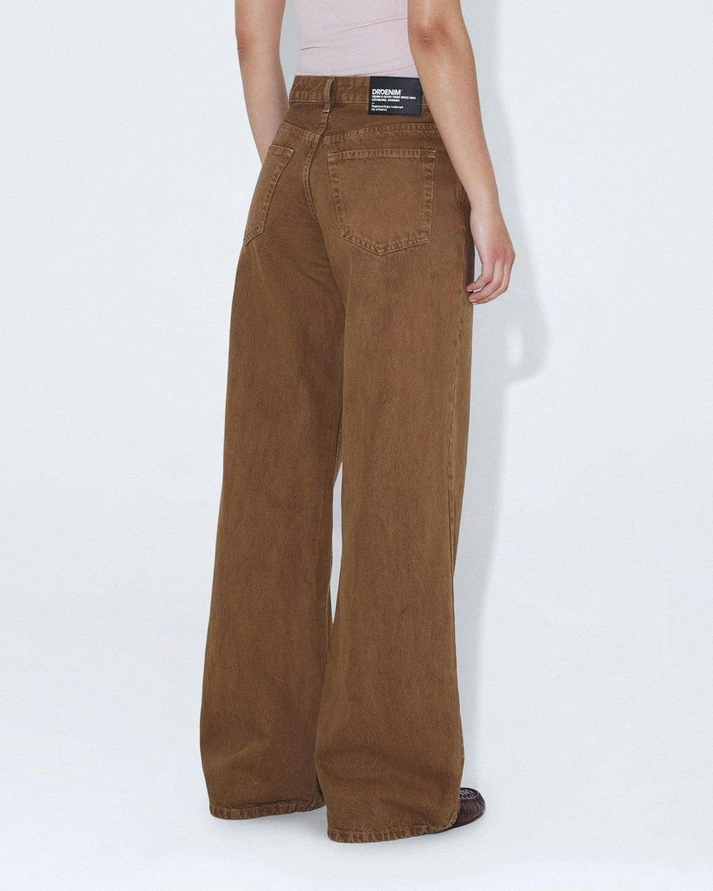 Rhue Low Wide Jeans TALL - Washed Teak