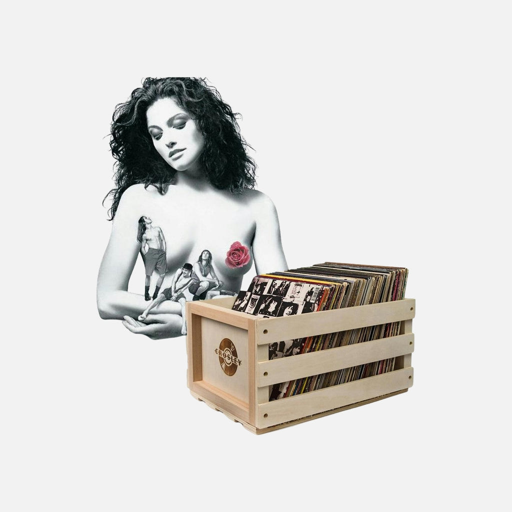 Crosley Record Storage Crate & Red Hot Chilli Peppers - Mothers Milk - Vinly Album Bundle
