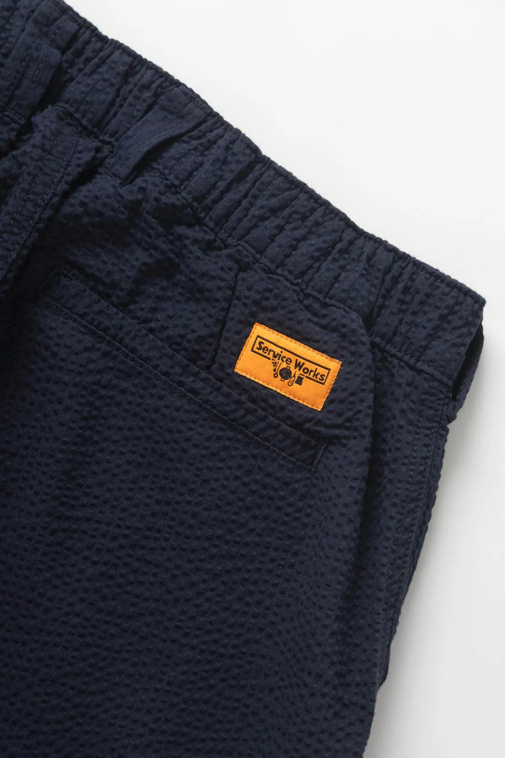 Service Works Seersucker Waiter Pants in Dark Navy
