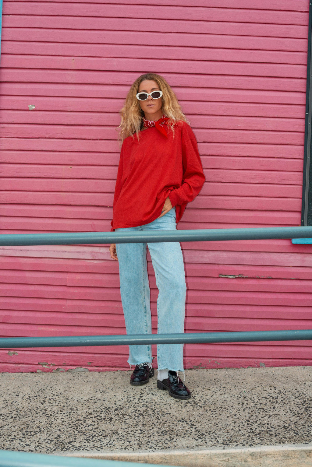 Artist Oversized Longsleeve Tee ‘Live Life With Porpoise’ By Bri O’Connell