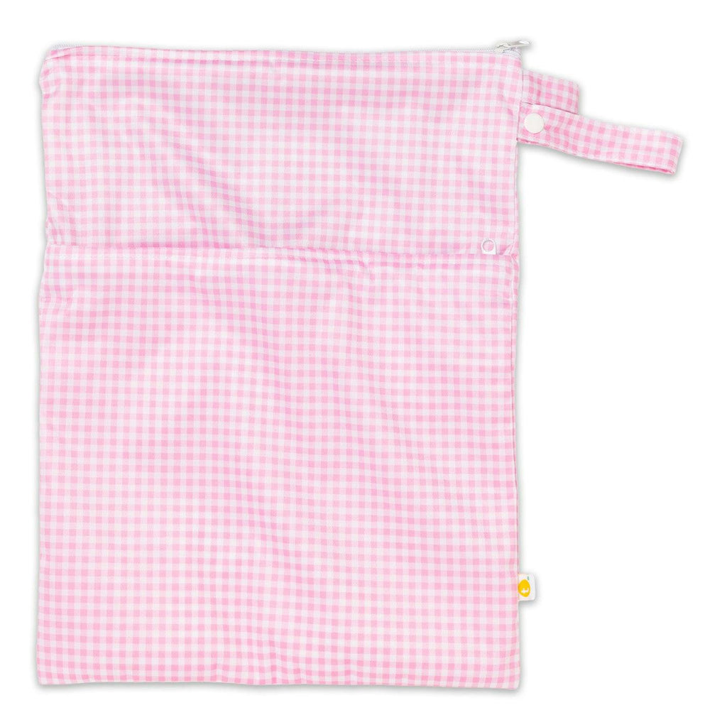 Tyoub Stay-dry Zip Wet Bag– Pink Gingham