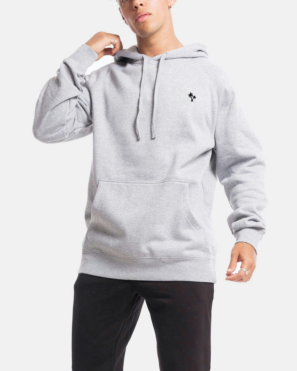 Palm Embroidery Hoodie