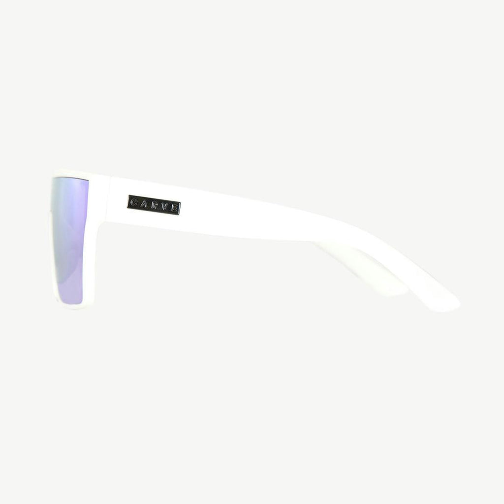 Voodoo - Matte white Frame Grey Blue White Iridium Lens