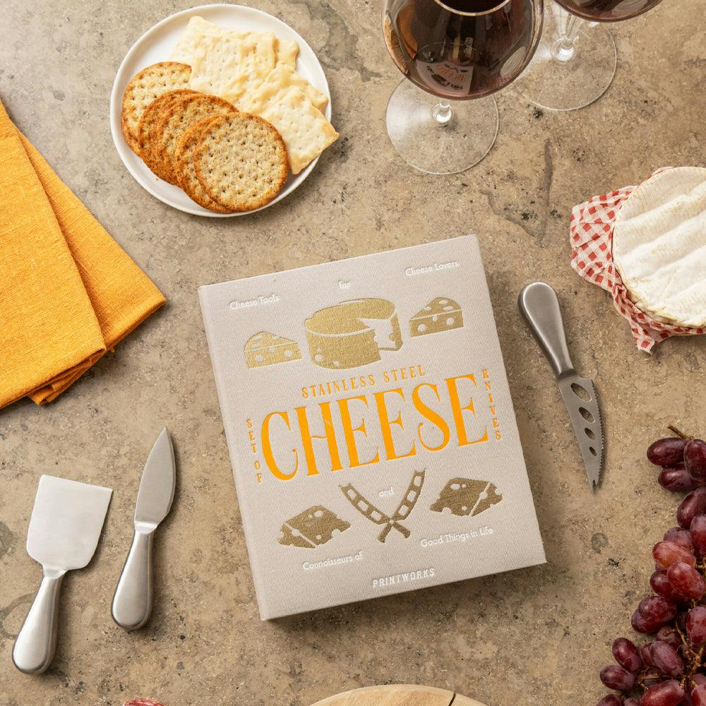 Printworks The Essentials Cheese Tools-Beige Orange