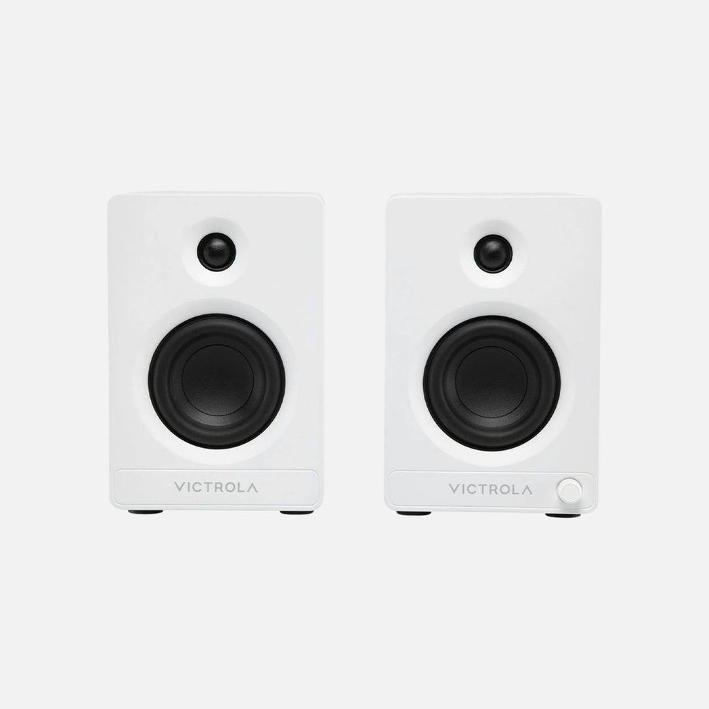 Victrola Tempo Bookshelf Speakers - White