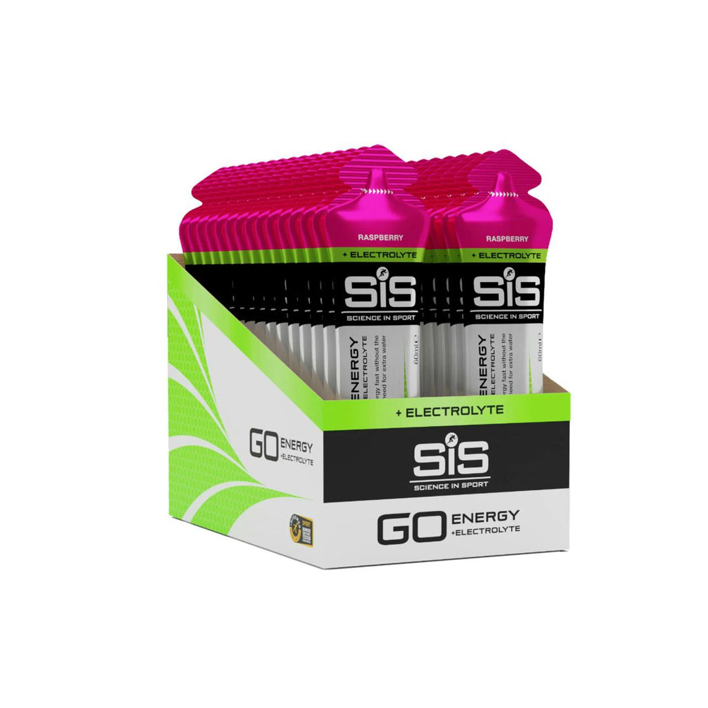 GO Energy + Electrolyte Gels 60ml 30 Pack Raspberry