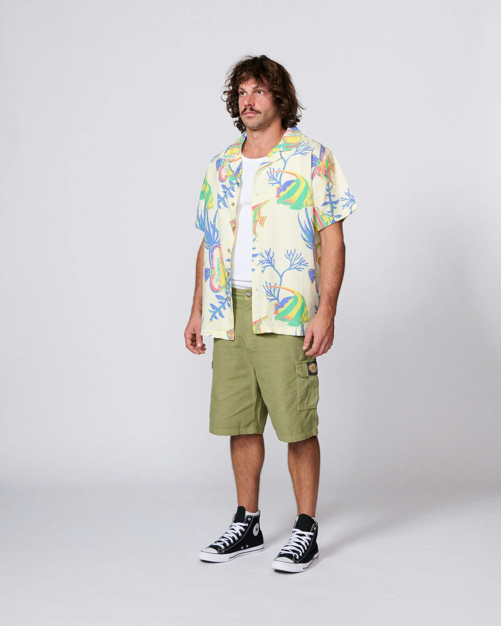 Aquarium Resort Shirt - Ecru