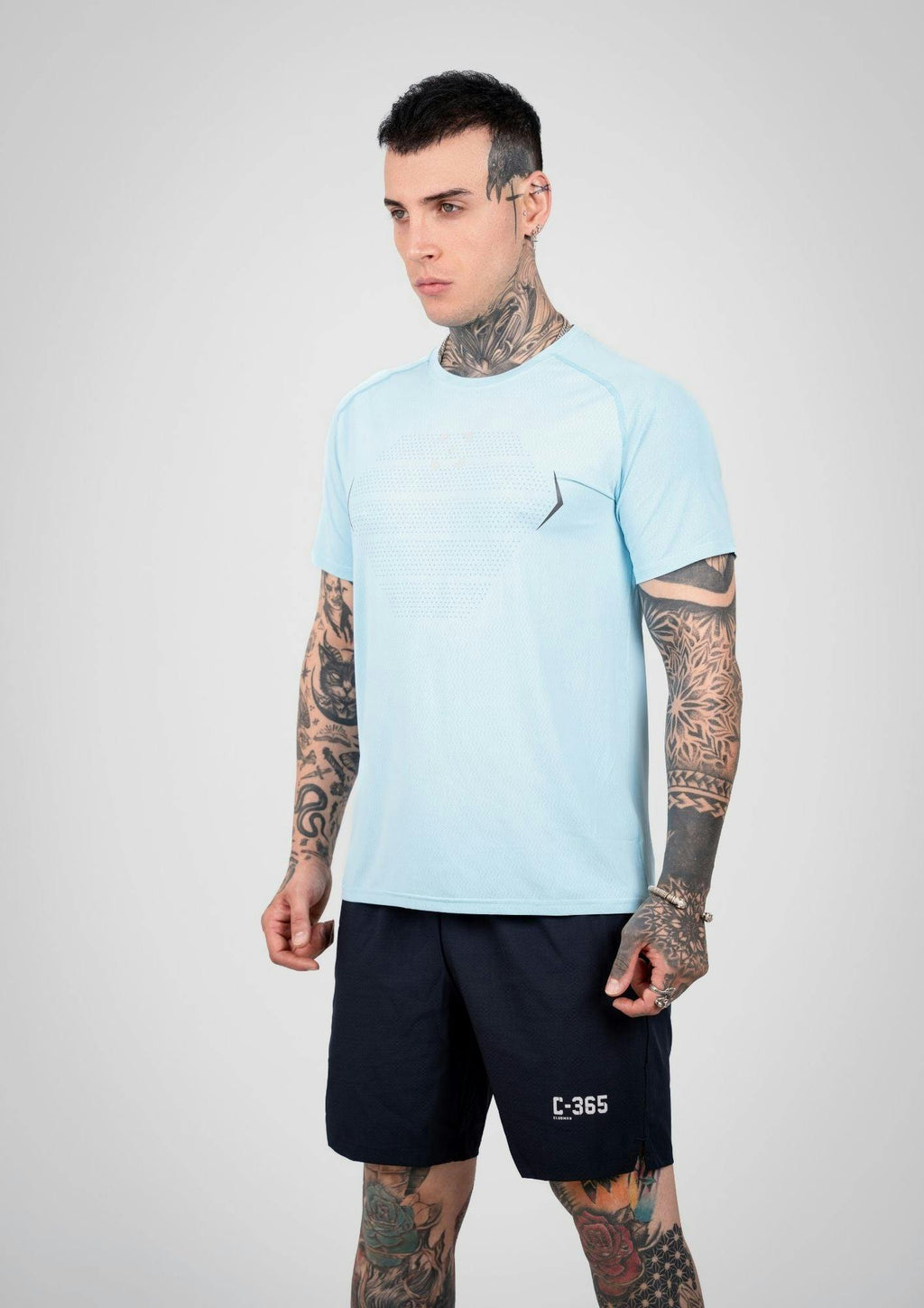 C-365 Performance Tee (Model 324305) - Light Blue