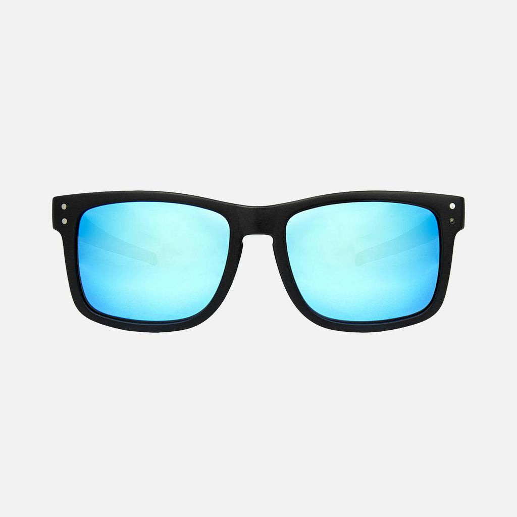 Smoko - Safety Matt Black Frame - Grey Polarized Blue Iridium Lens