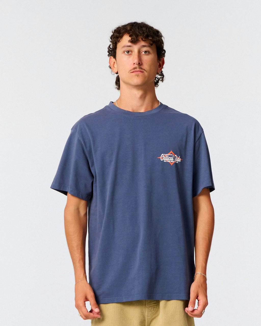 Diamond Decal Tee - Worker Blue