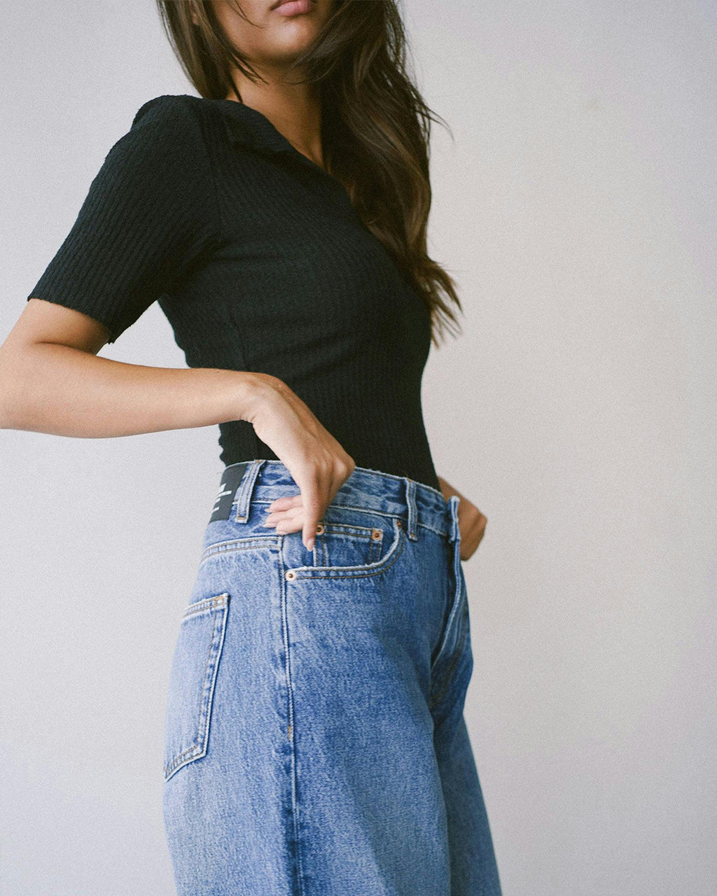 Donna High Relaxed Jeans - Stream Mid Used