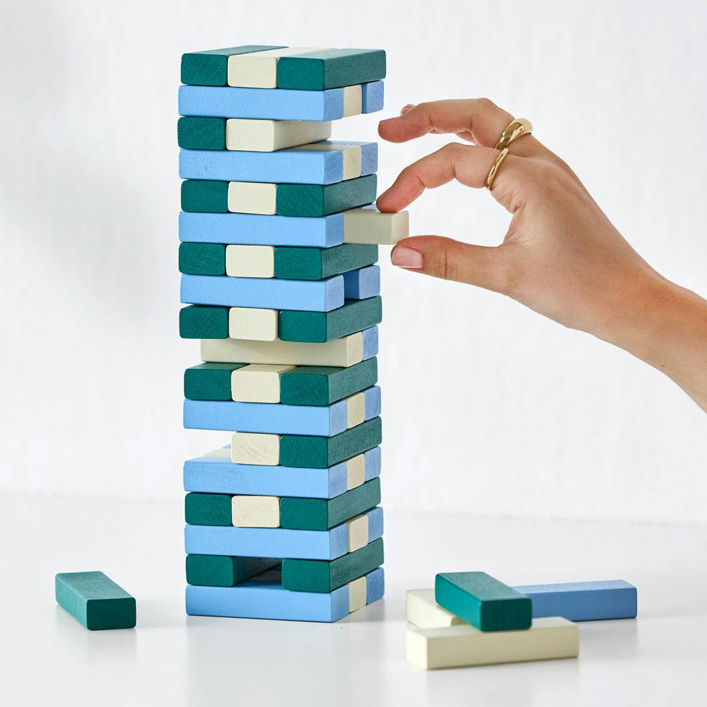 Printworks Play Tumbling Towers Green Blue