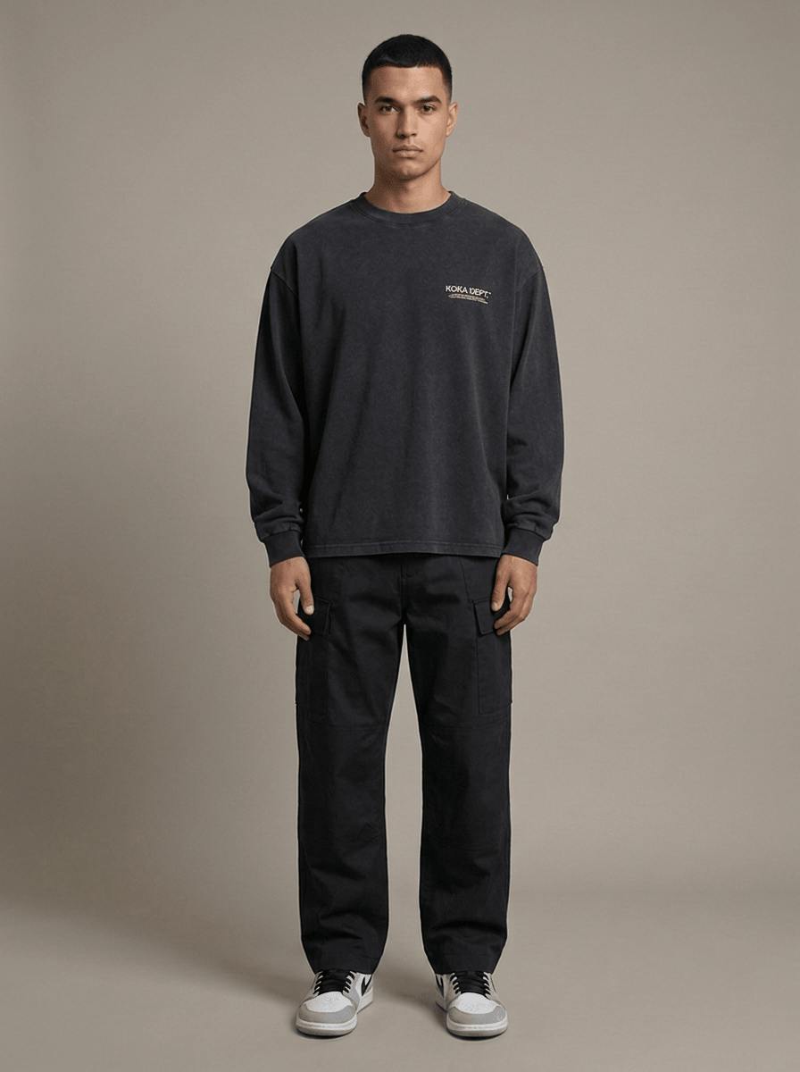 Pit Crew Cargo Pants - Black