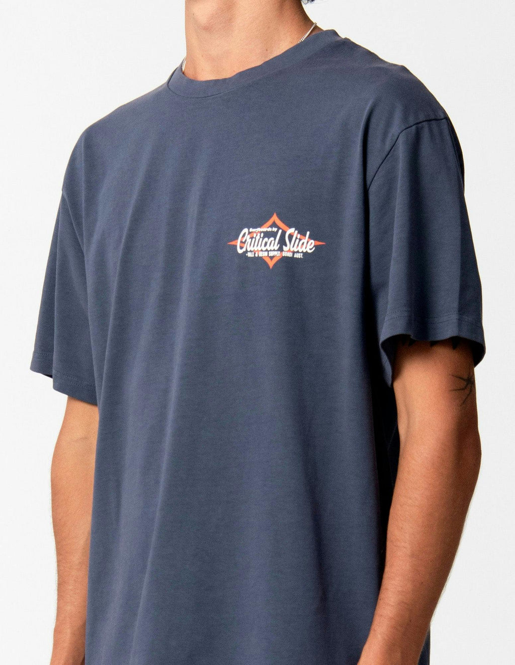 Diamond Decal Tee - Worker Blue