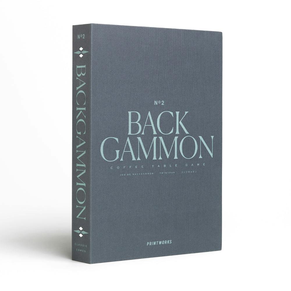 Printworks Classic Backgammon -Grey Blue
