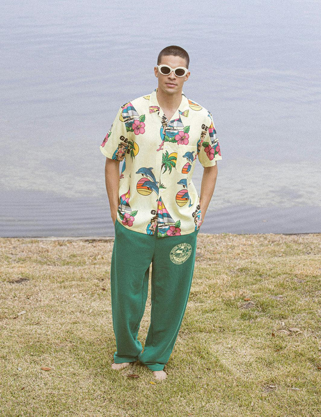 Sunny Buttonup - Lime