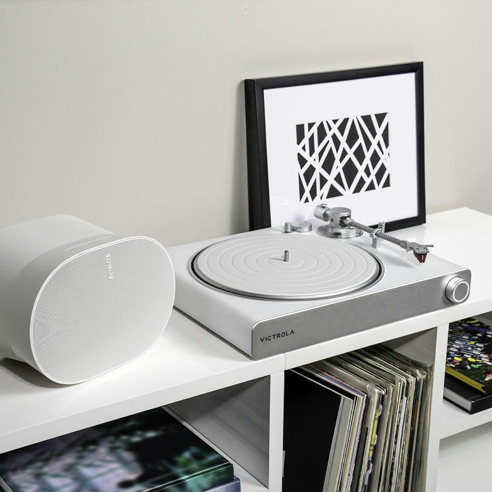 Victrola Stream Pearl Wi-Fi & Bluetooth Turntable - White/Silver