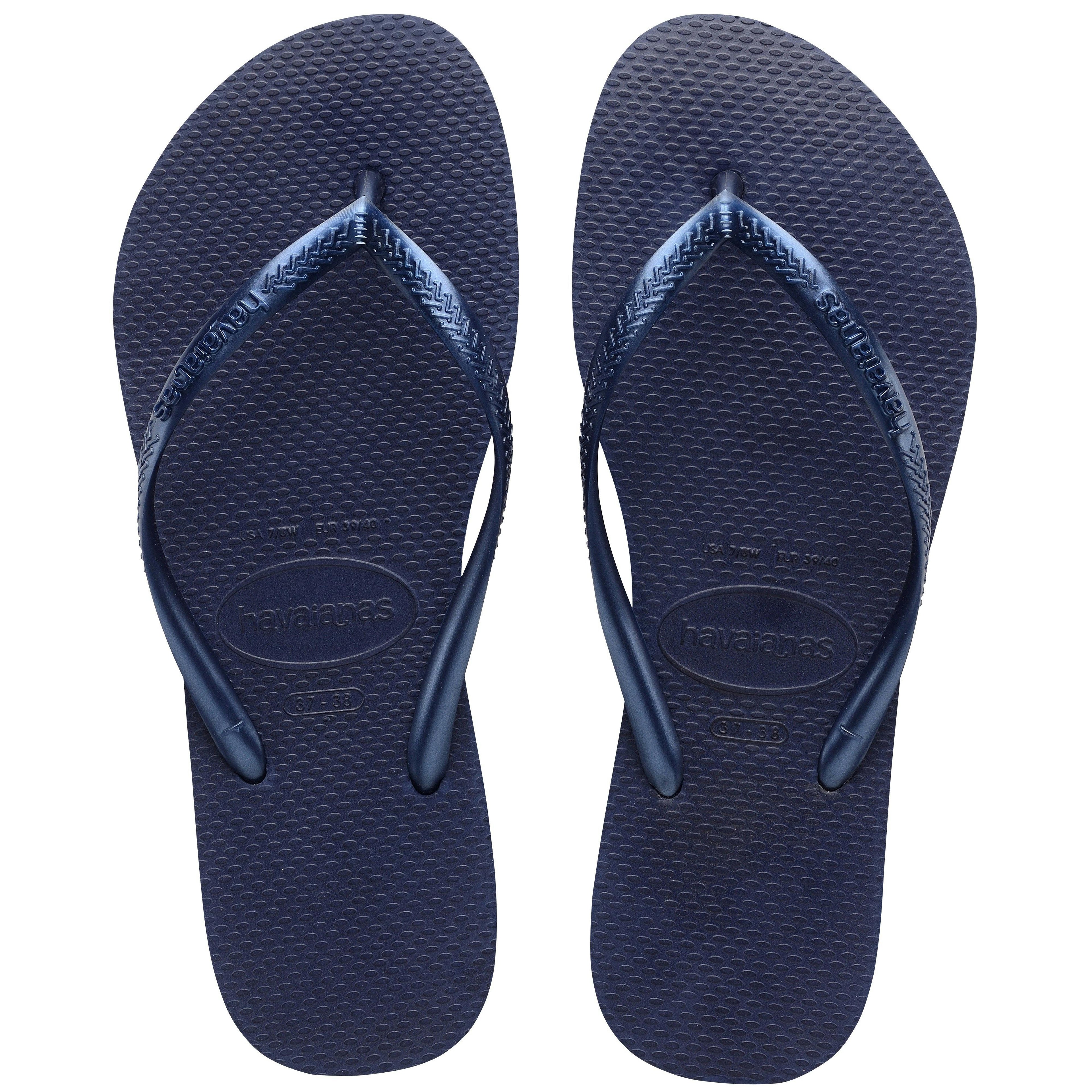 Slim Metallic Thongs