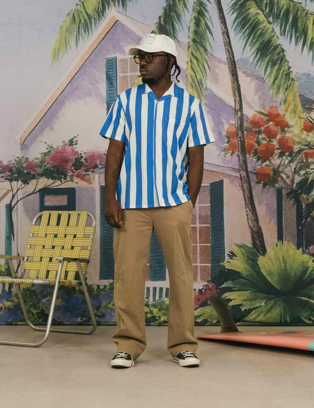 Travel Leisure Stretch Buttonup Blue