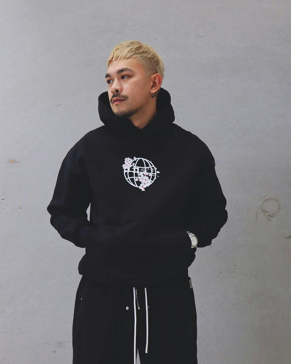 Blossom The World Hoodie // BLACK