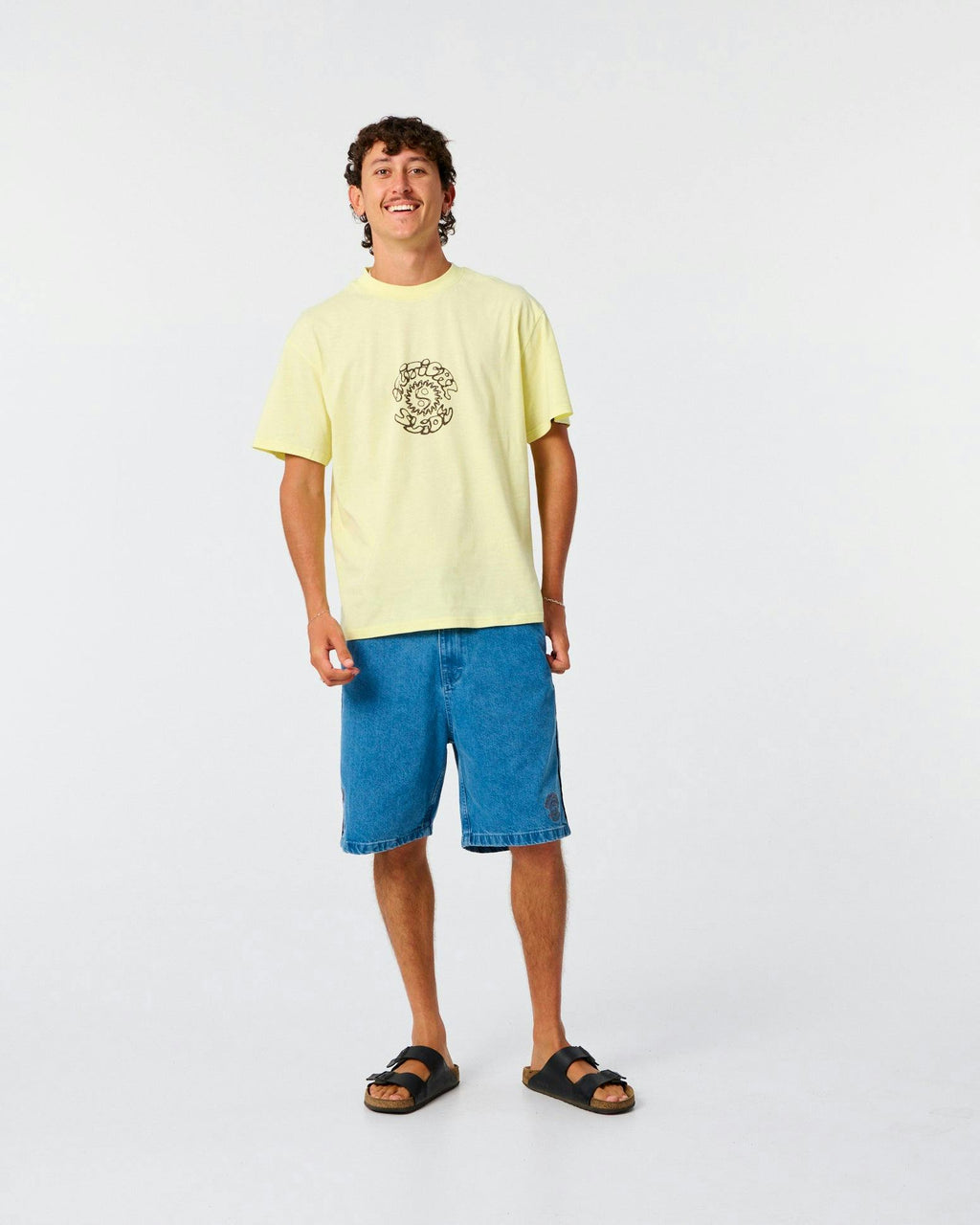 Yin Yang Tee - Washed Lime