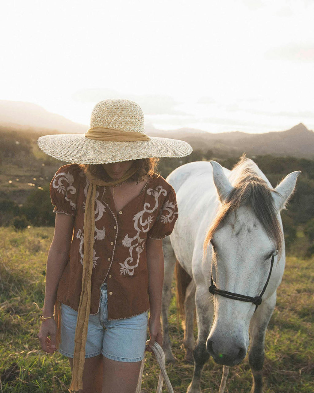 The Meadow Straw Hat – Rose