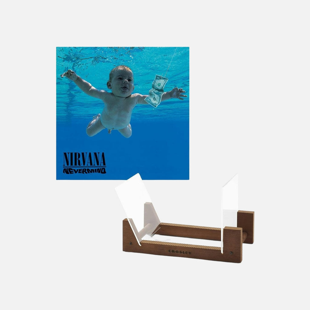 Nirvana Nevermind - Vinyl Album & Crosley Record Storage Display Stand