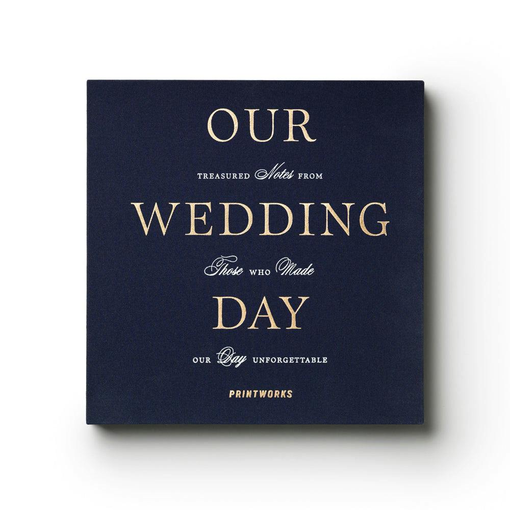 Printworks Wedding Guest Book-Dark Blue