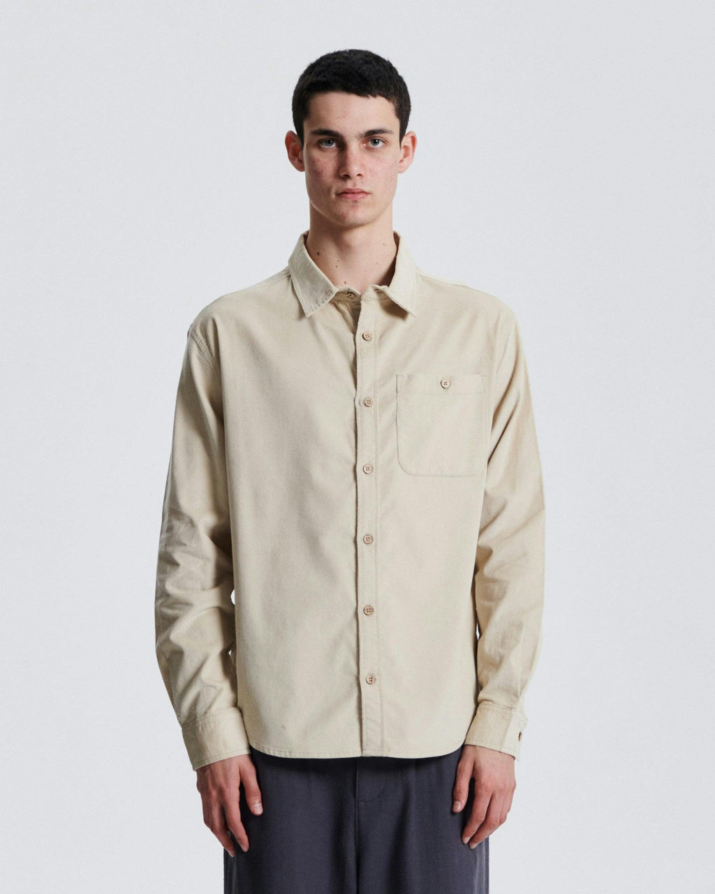 Quantum Corduroy Shirt  - Ecru