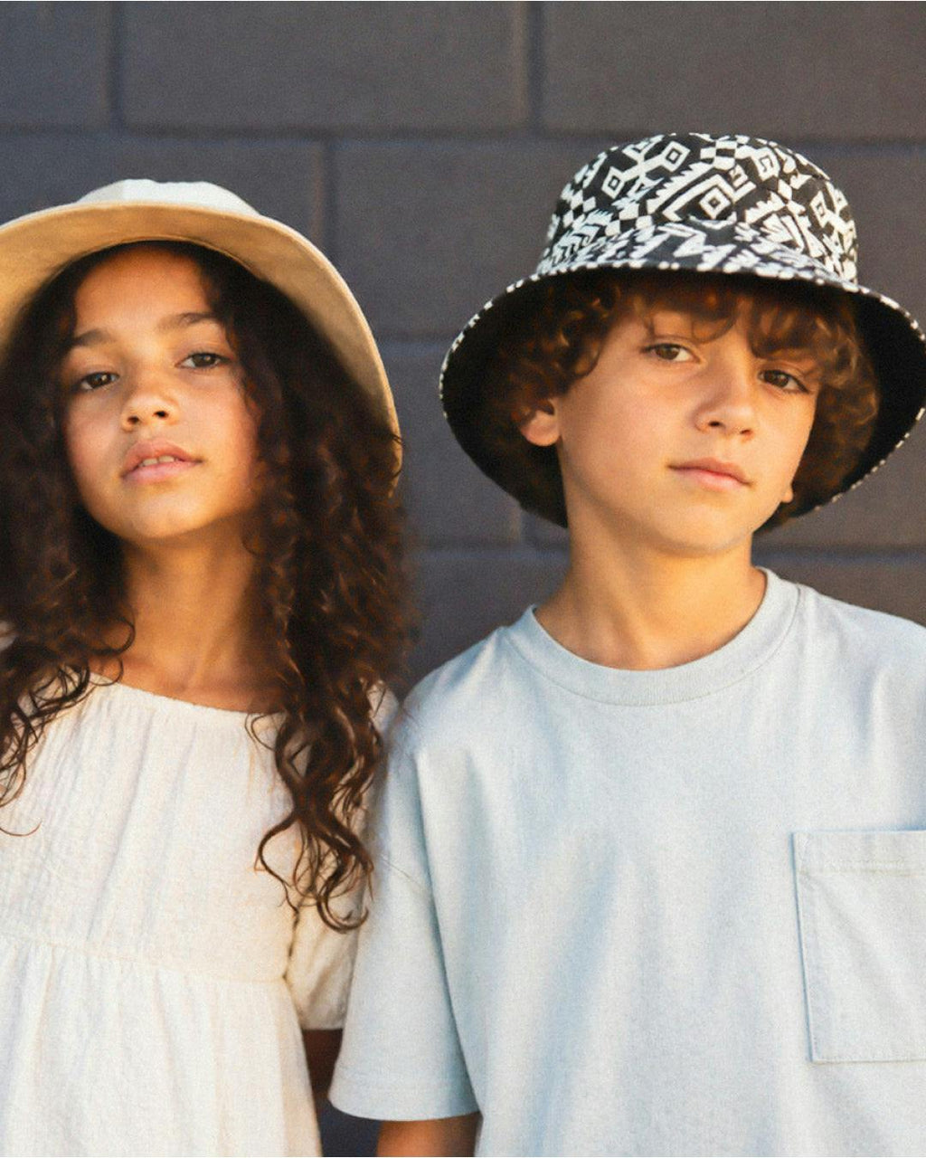 The FlipSide Bucket Hat Aztec Kids