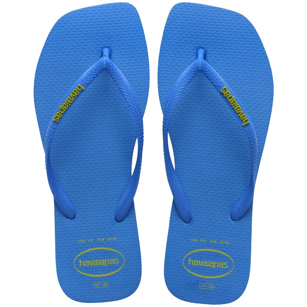 Slim Square Toe Logo Thongs