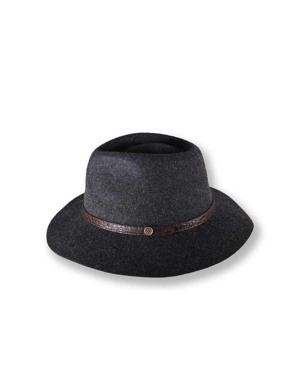 The Crushable Dingo  Felt Hat - Mottle Black